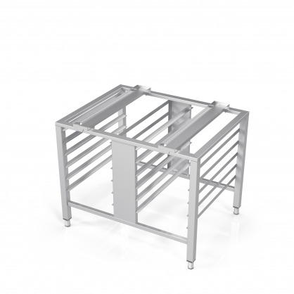 Universal Stand for Convection Oven With Guide Rails for 12 GN-1/1 Trays