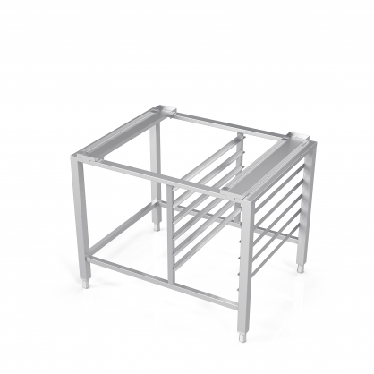 Châssis universel pour four à convection avec rails de guidage pour 6 plateaux GN-1/1