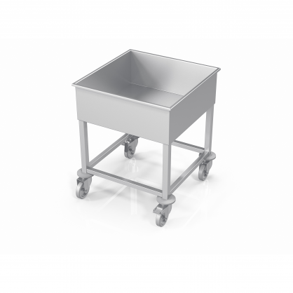 Chariot pour cuve inox roulante