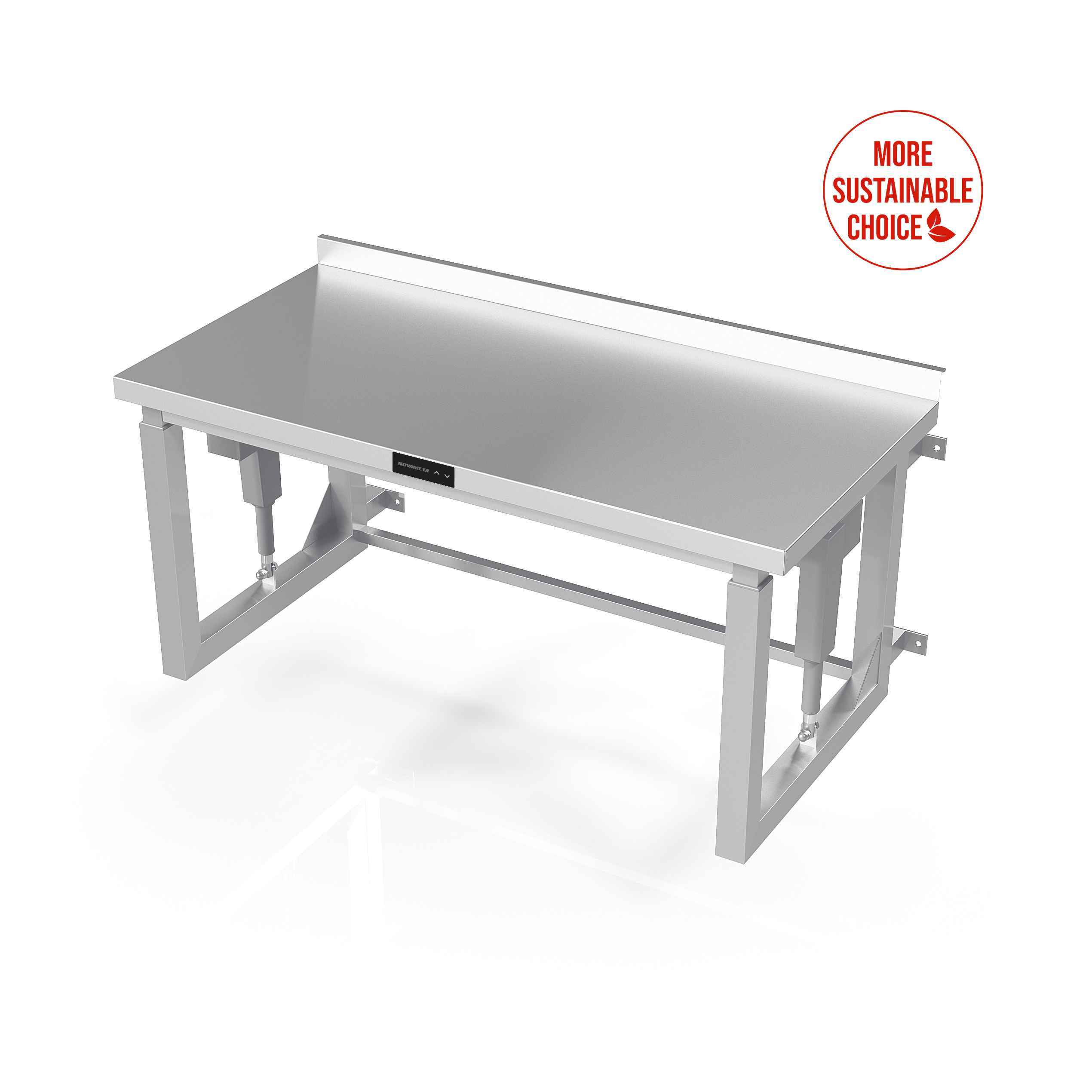 Wall Mounted Electric Height Adjustable Table With Frame